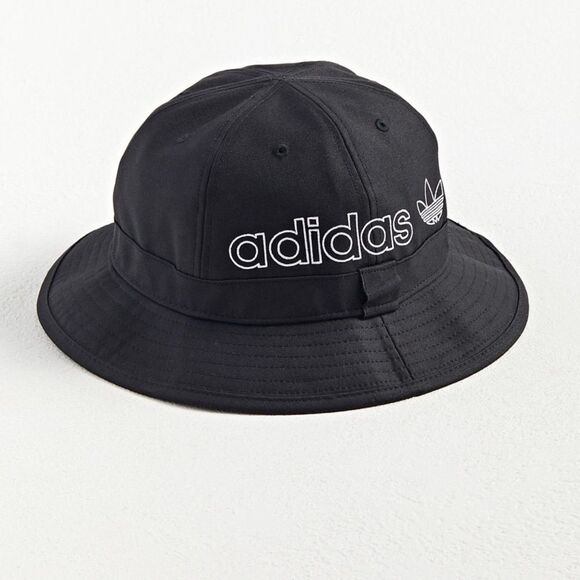 adidas Originals Black Bucket Hat Unisex Logo Embroidered | NWT - Picture 2 of 3